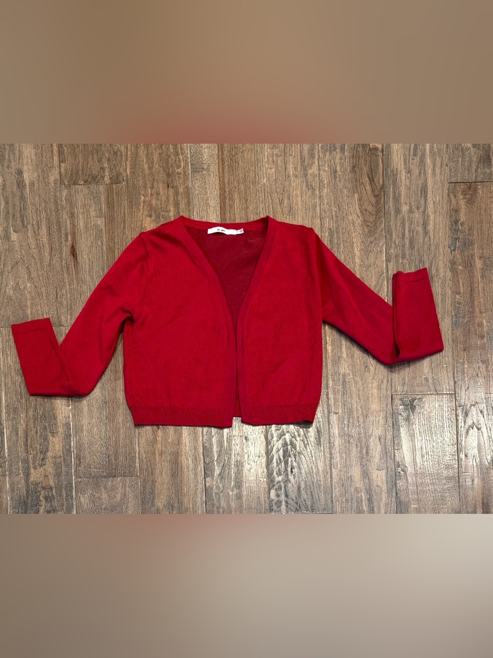 Women’s size xs Mi Ami dark red open cardigan